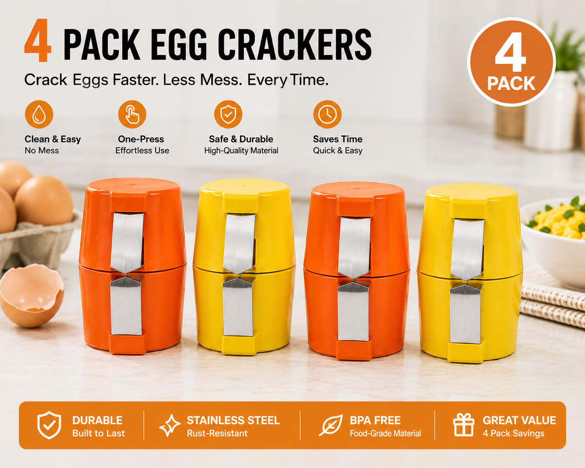 🔥🔥🔥Limited-time 😮💨 🍳 Quick Egg Cracker Tool – Open Hundreds Of Eggs Faster & Cleaner 🔥