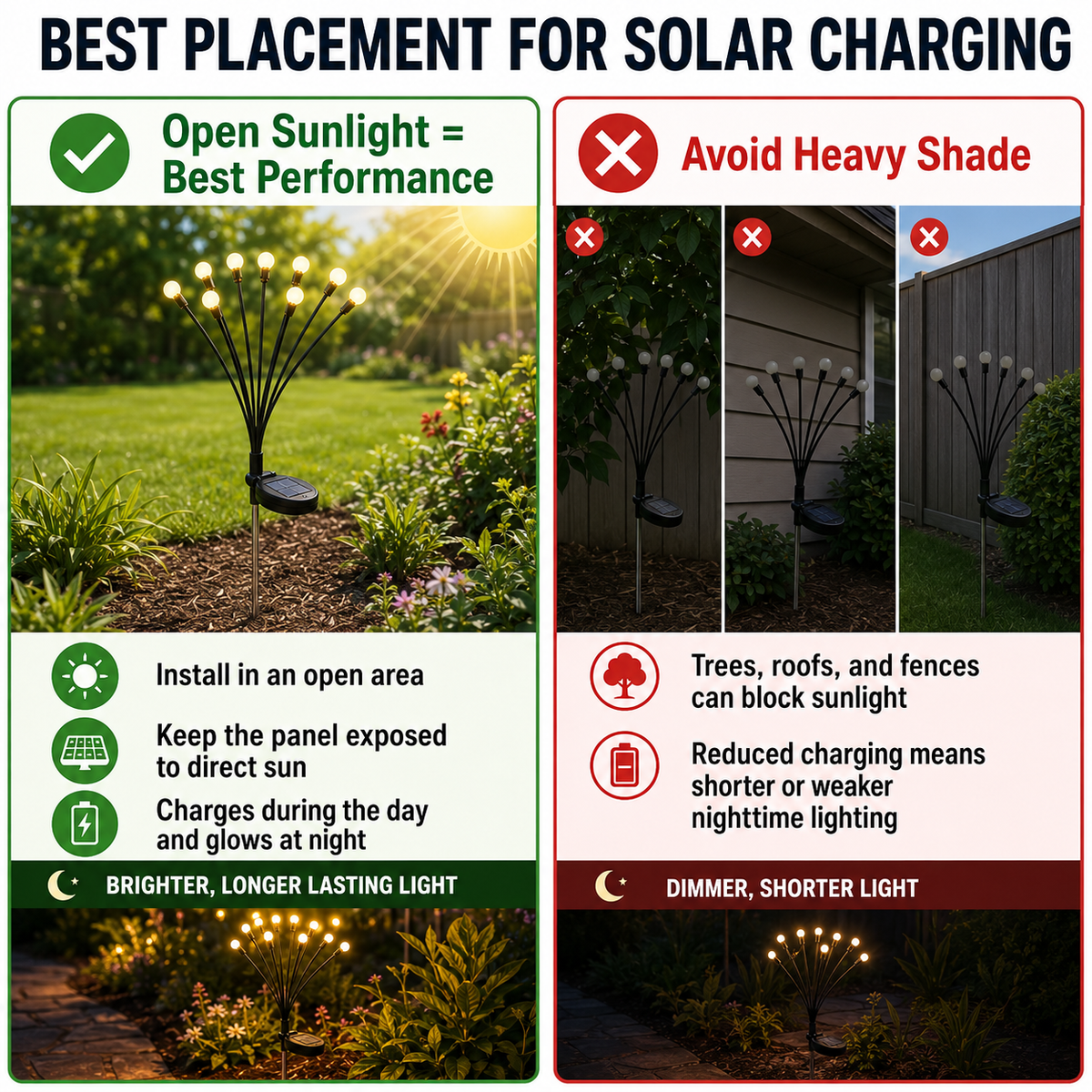 🌙Outdoor Solar Firefly Lights -Magical Garden Decor Day &Night